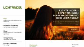 What Lightfinder.se website looked like in 2018 (5 years ago)