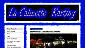 What Lacalmettekarting.fr website looked like in 2018 (5 years ago)