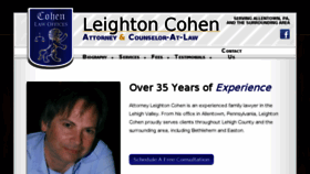 What Lcohenlaw.com website looked like in 2018 (5 years ago)
