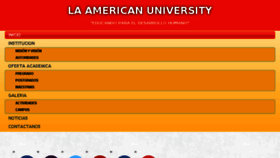 What Laamericanuniversity.edu.ni website looked like in 2018 (5 years ago)