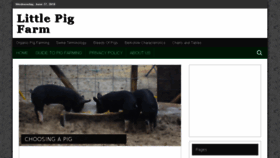 What Littlepigfarm.com website looked like in 2018 (5 years ago)