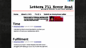 What Lettersillneversend.com website looked like in 2018 (5 years ago)