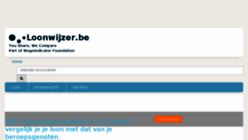 What Loonwijzer.be website looked like in 2018 (5 years ago)