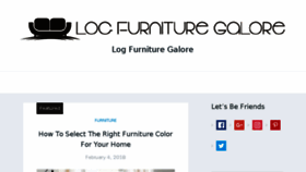 What Logfurnituregalore.com website looked like in 2018 (5 years ago)