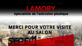 What Lamory.fr website looked like in 2018 (5 years ago)