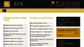What Luniverza.si website looked like in 2018 (5 years ago)