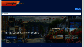 What Lymington.com website looked like in 2018 (5 years ago)