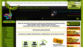 What Lacentraledesencres.fr website looked like in 2018 (5 years ago)