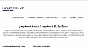 What Lightpoint.cz website looked like in 2018 (5 years ago)