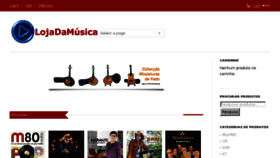 What Lojadamusica.com website looked like in 2018 (5 years ago)