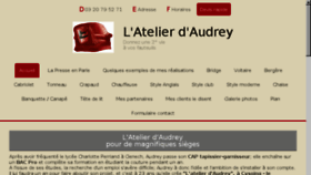 What Latelierdaudrey.fr website looked like in 2018 (5 years ago)