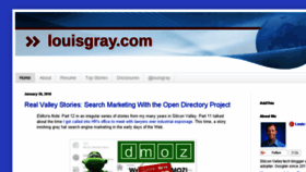 What Louisgray.com website looked like in 2018 (5 years ago)