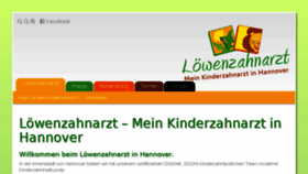 What Loewenzahnarzt.de website looked like in 2018 (5 years ago)