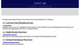 What Lohn1.de website looked like in 2018 (5 years ago)