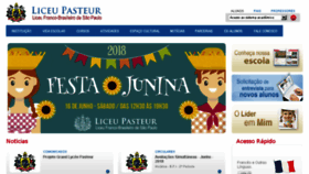 What Liceupasteur.com.br website looked like in 2018 (5 years ago)