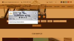 What Luxteryhotel.com website looked like in 2018 (5 years ago)