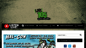What Live105.ca website looked like in 2018 (5 years ago)