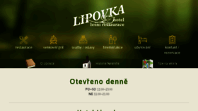 What Lipovka-hotel.cz website looked like in 2018 (5 years ago)