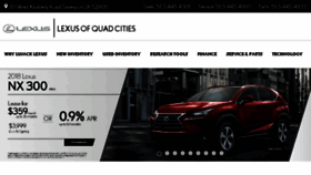 What Lujacklexusquadcities.com website looked like in 2018 (5 years ago)