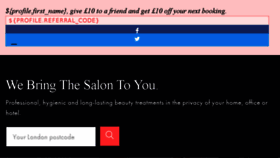What Lesalon.com website looked like in 2018 (5 years ago)
