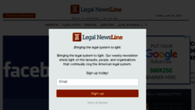 What Legalnewsline.com website looked like in 2018 (5 years ago)