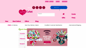 What Lovekates.co.uk website looked like in 2018 (5 years ago)