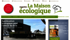 What La-maison-ecologique.com website looked like in 2018 (5 years ago)