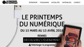 What Leprintempsdunumerique.bzh website looked like in 2018 (5 years ago)