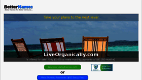 What Liveorganically.com website looked like in 2018 (7 years ago)