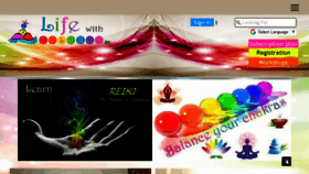 What Lifewithcolours.in website looked like in 2018 (5 years ago)