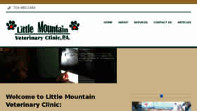 What Littlemountainveterinaryclinic.com website looked like in 2018 (5 years ago)