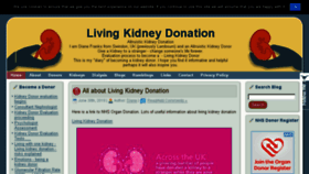 What Livingkidneydonation.co.uk website looked like in 2018 (5 years ago)