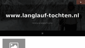 What Langlauf-tochten.nl website looked like in 2018 (5 years ago)