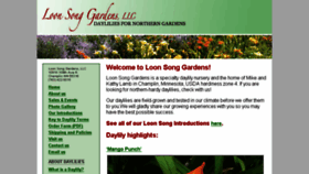 What Loonsonggardens.com website looked like in 2018 (5 years ago)