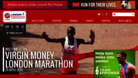 What London-marathon.co.uk website looked like in 2018 (5 years ago)