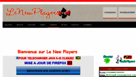 What Lenewplayers.fr website looked like in 2018 (5 years ago)