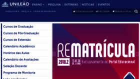 What Leaosampaio.edu.br website looked like in 2018 (5 years ago)