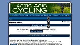 What Lacticacidcycling.org website looked like in 2018 (5 years ago)