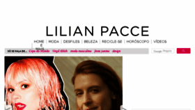 What Lilianpacce.com.br website looked like in 2018 (5 years ago)