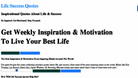 What Lifesuccessquotes.com website looked like in 2018 (5 years ago)