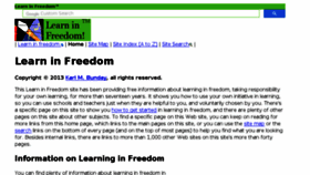 What Learninfreedom.org website looked like in 2018 (5 years ago)