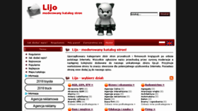 What Lijo.pl website looked like in 2018 (5 years ago)