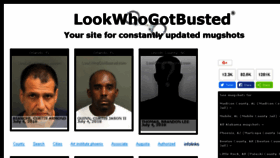 What Lookwhogotbusted.com website looked like in 2018 (5 years ago)