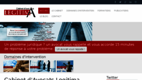 What Legitima.fr website looked like in 2018 (7 years ago)