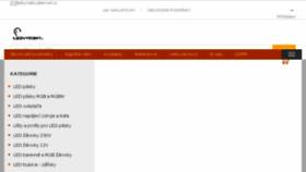 What Ledvyrobky.cz website looked like in 2018 (6 years ago)