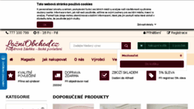 What Lozniobchod.cz website looked like in 2018 (5 years ago)
