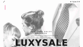 What Luxysale.com website looked like in 2018 (5 years ago)