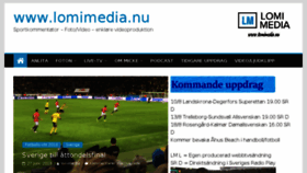 What Lomimedia.nu website looked like in 2018 (5 years ago)