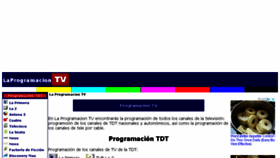 What Laprogramacion.tv website looked like in 2018 (5 years ago)
