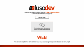 What Lusodev.fr website looked like in 2018 (5 years ago)